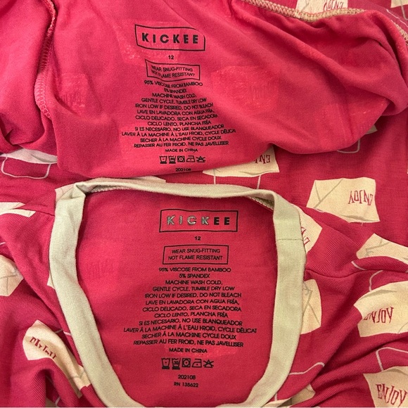 Sz12 NWT KicKee Pants Pajama Set - Picture 7 of 8